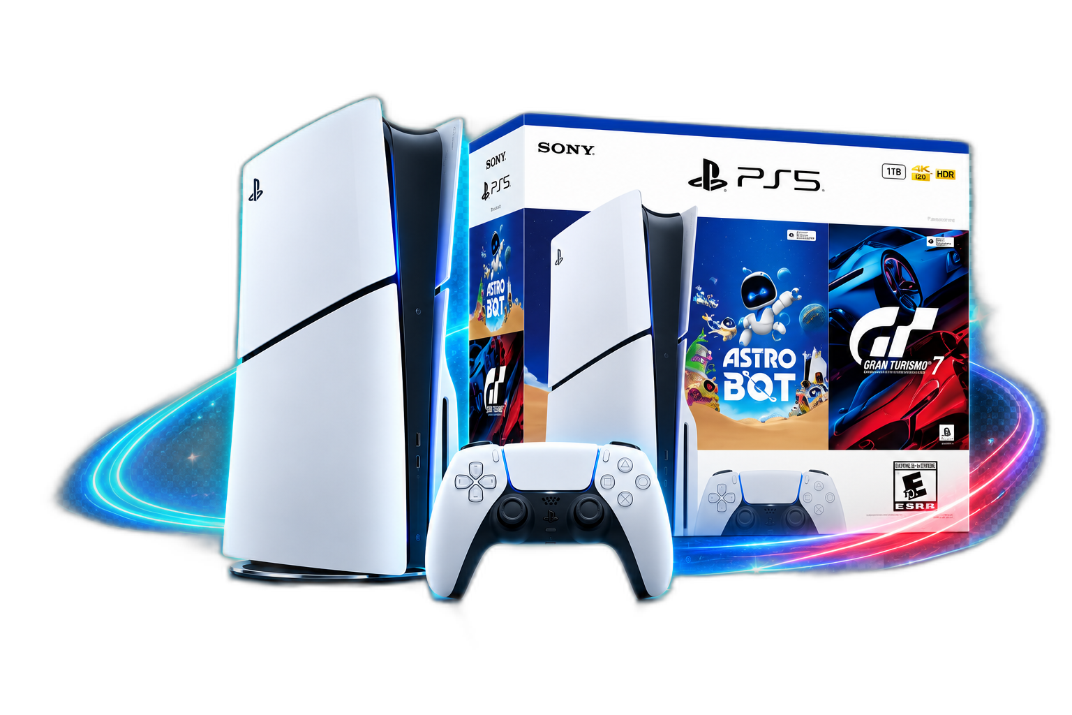 PlayStation 5 Slim 1 TB con Astro Bot y Gran Turismo 7